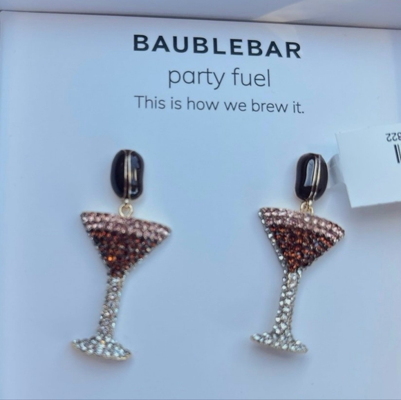 BaubleBar Jewelry - Baublebar The Espresso Yourself Earrings, ESPRESSO Martini Earrings NEW
